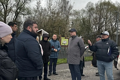 Владимир Сохацкий провел обход территории на улице Прудная