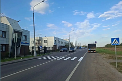 Пешеходный переход обустроили на улице Троицкая